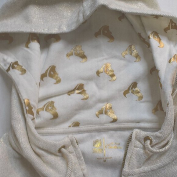 All-Sport Couture Womens NFL Houston Texans Cream Play Action Hoodie New - Picture 4 of 9